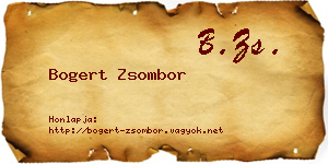 Bogert Zsombor névjegykártya